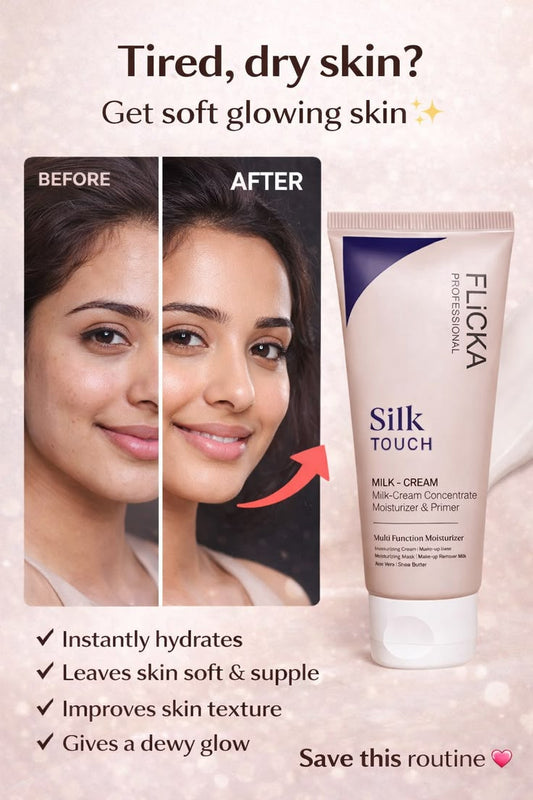 Flicka Silk Touch Milk-Cream – Multi-Function Moisturizer & Makeup Primer