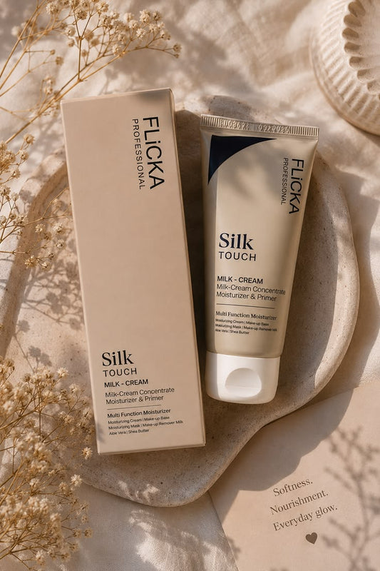 Flicka Silk Touch Milk-Cream – Multi-Function Moisturizer & Makeup Primer