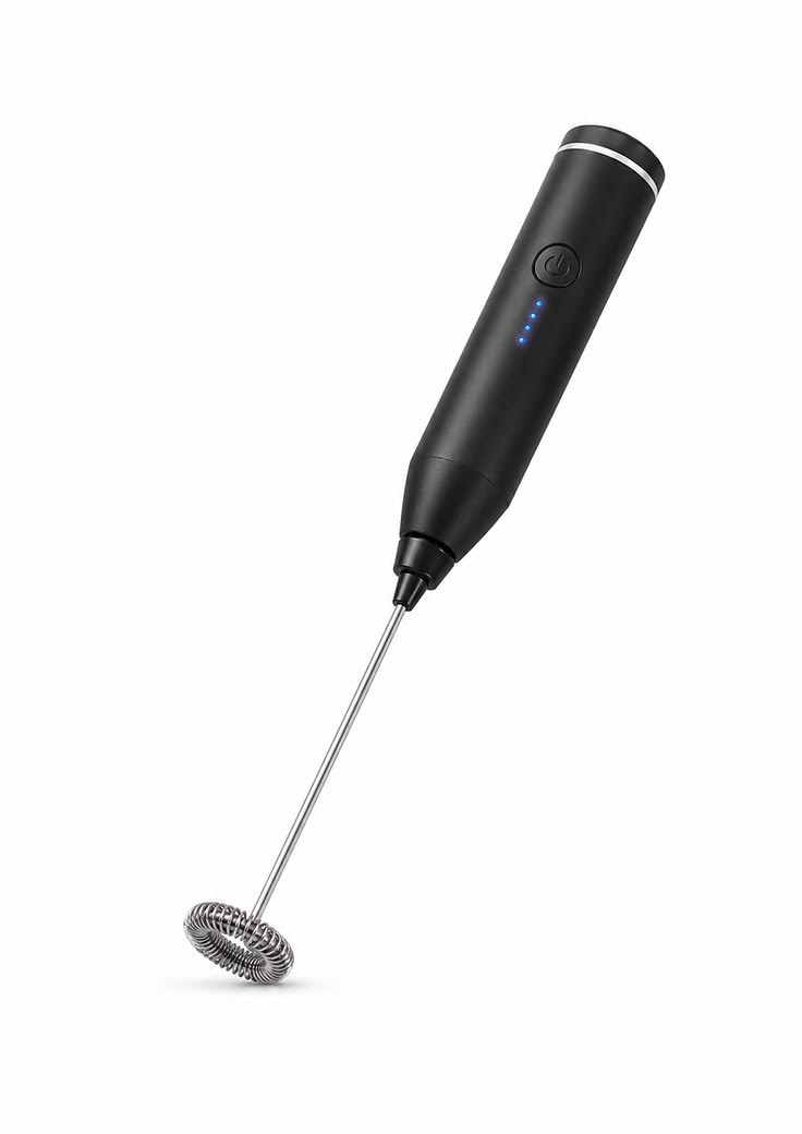 Portable Electric Milk Frother – 3-in-1 Coffee Foam Maker