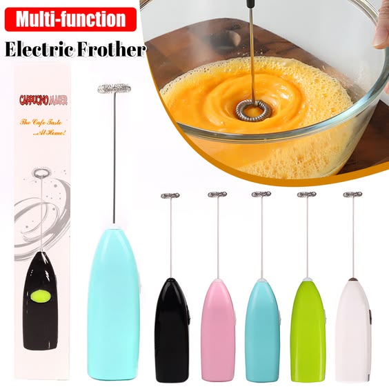 Mini Electric Milk Frother – Coffee, Latte & Cappuccino Maker