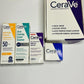 CeraVe 4-in-1 Complete Skincare Bundle – Cleanser, Sunscreen, Night Cream & Serum