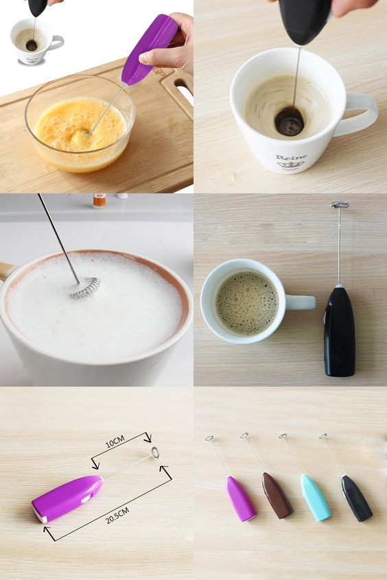Mini Electric Milk Frother – Coffee, Latte & Cappuccino Maker